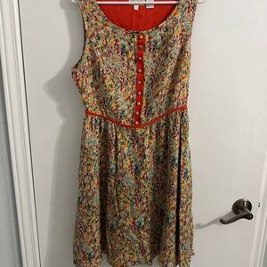 Miss Me Embellished Cream Tan Midi Sundress